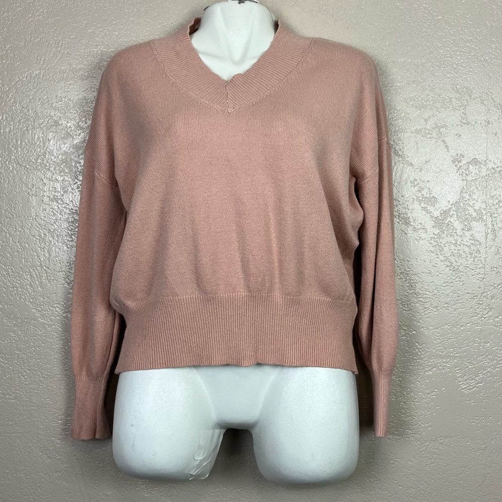 5 for $30 Philosophy republic clothing long‎ sleeve pink sweater size large